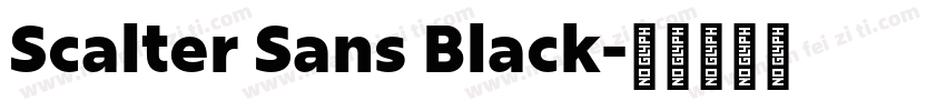Scalter Sans Black字体转换